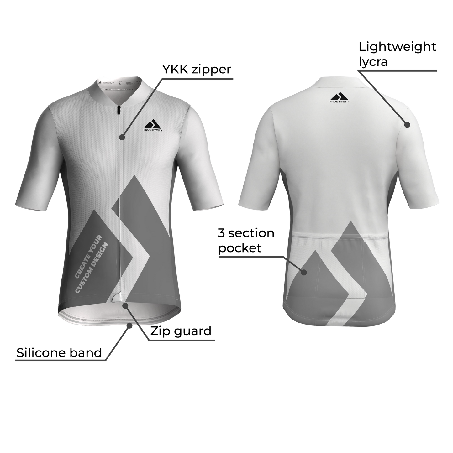 TRUE STORY Classic cycling jersey Endurance