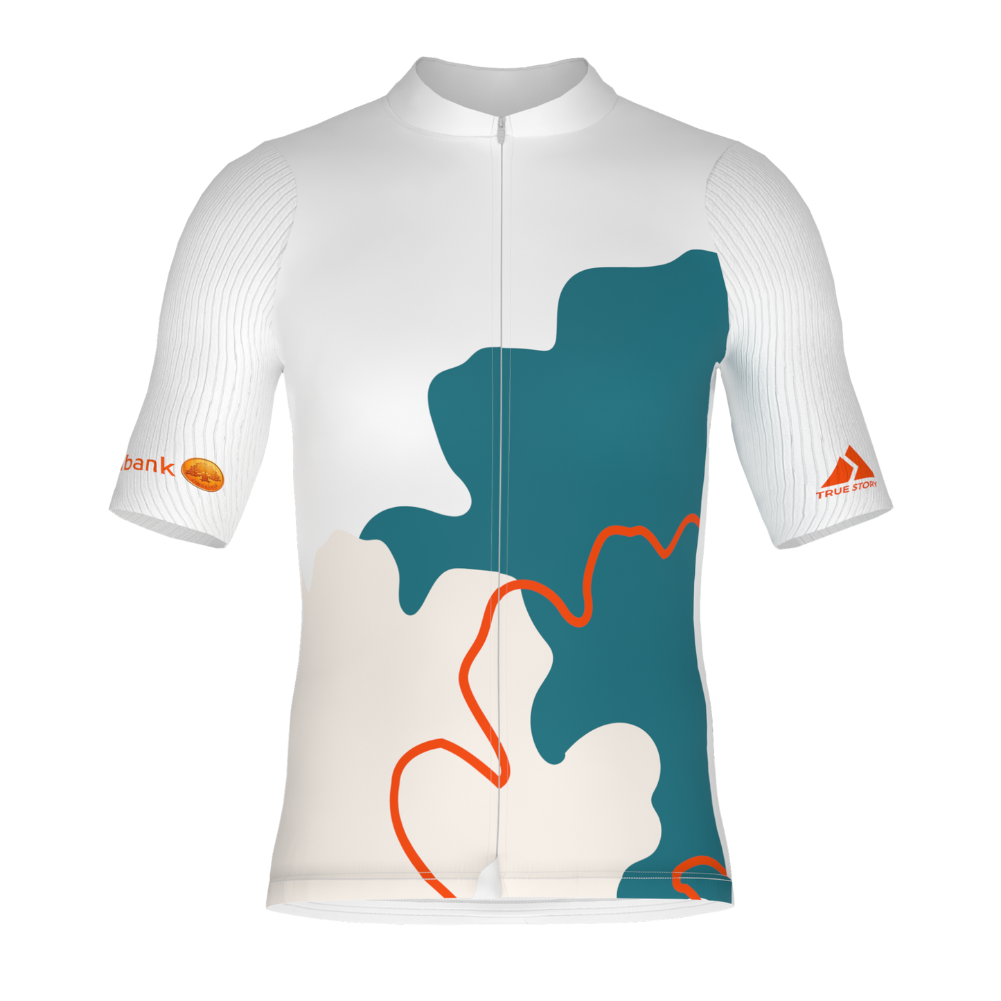 SWEDBANK | SL035 | Velokrekls Evo 5.0 Race ar īsām piedurknēm | BALTS