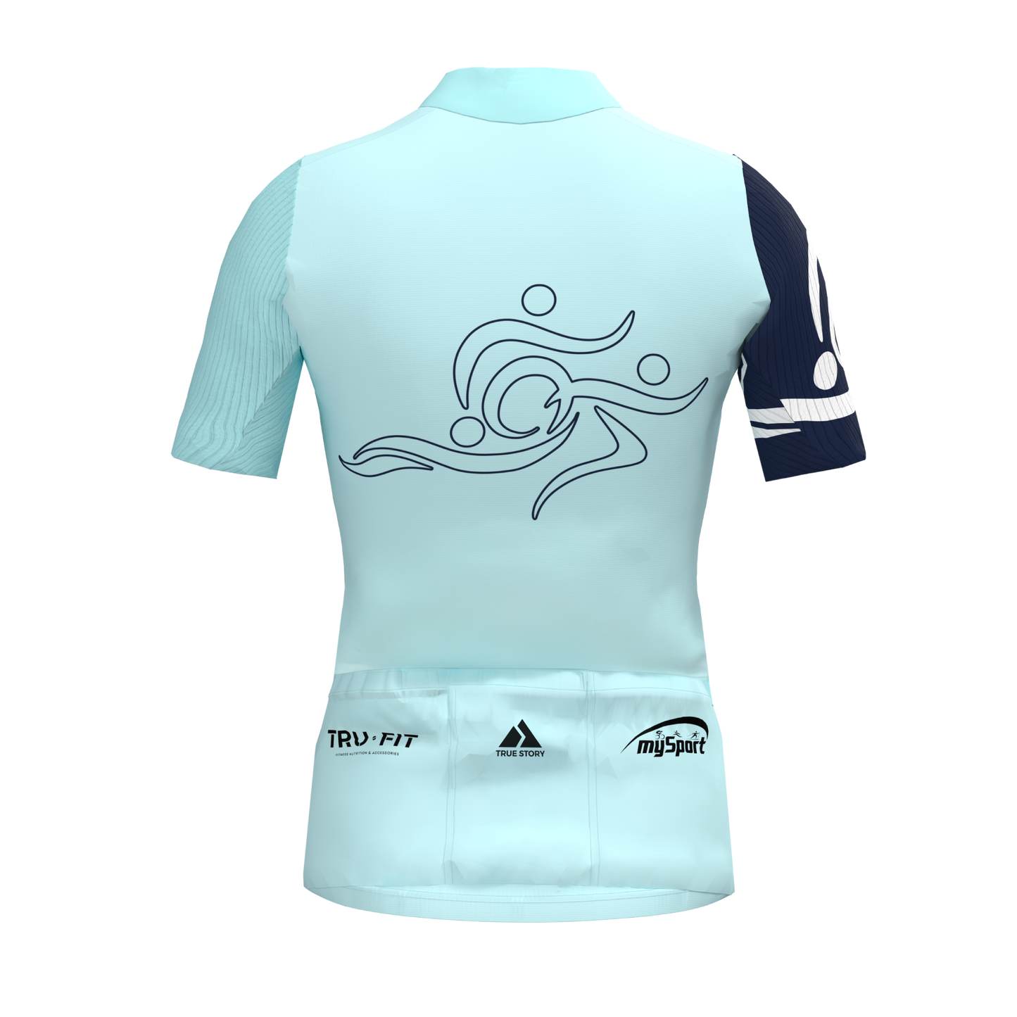 Triatlona akadēmija | SL035W | Velokrekls Evo 5.0 Race ar īsām rokām SIEVIEŠU | ZILS