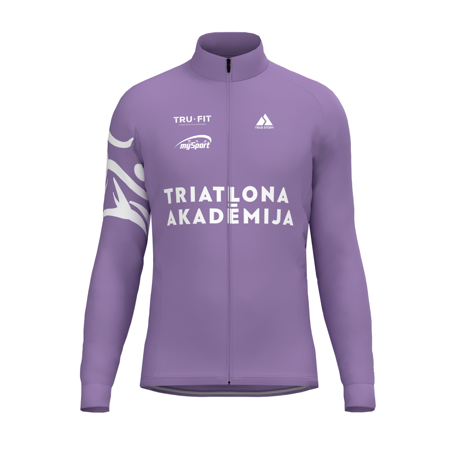 Triatlona akadēmija | SL105 | Thermal rudens jaka ar atstarojošu kabatu VĪRIEŠU | ROZĀ
