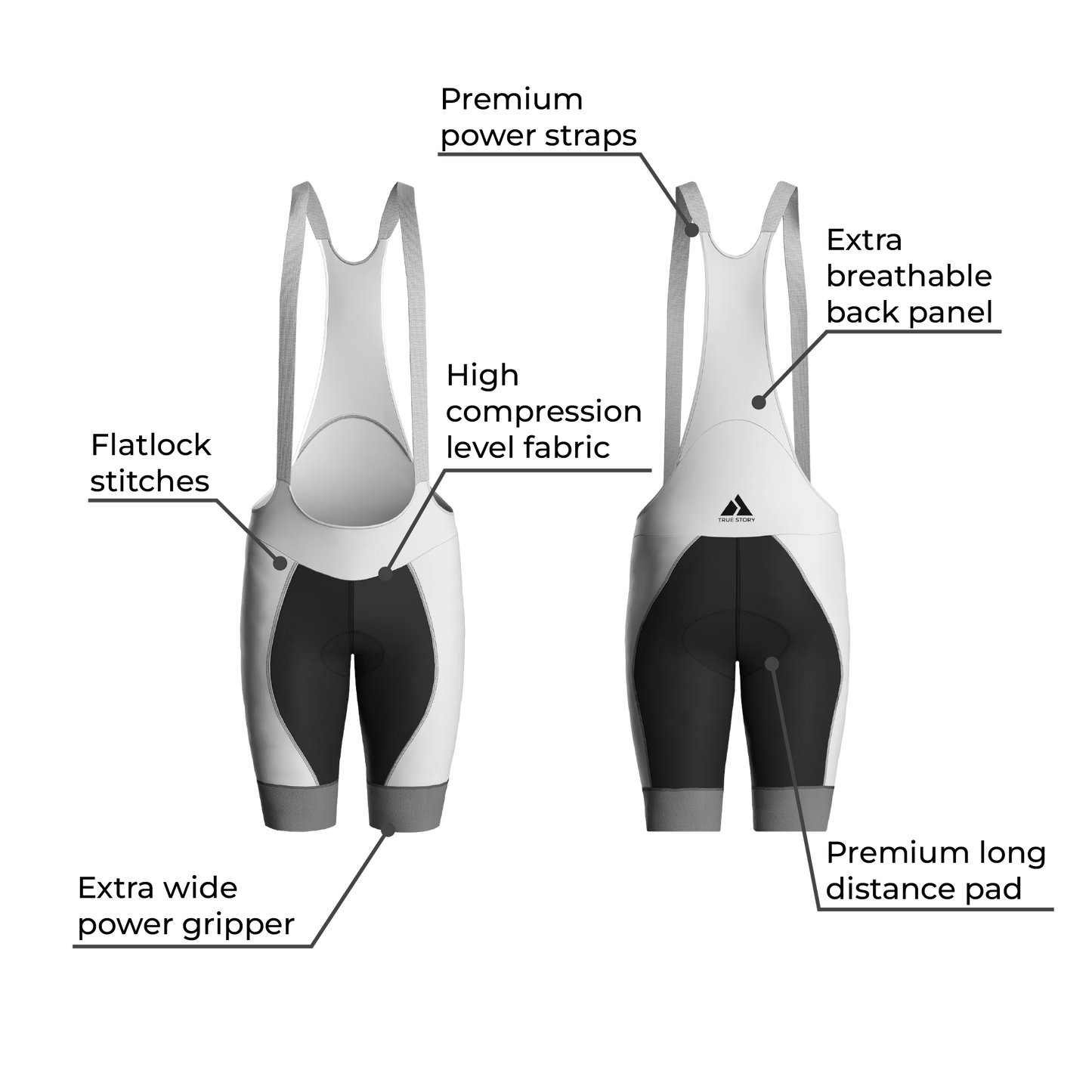 TRUE STORY Premium cycling shorts Criterium
