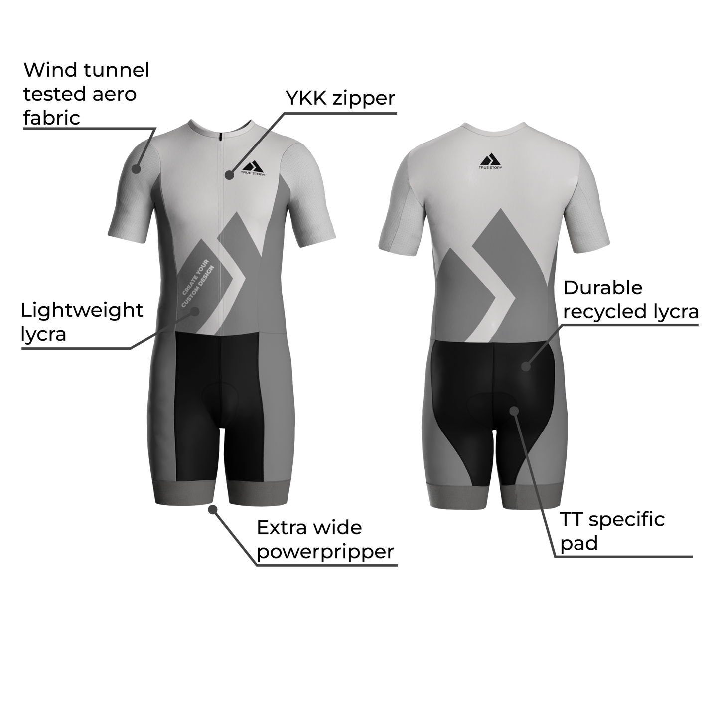 TRUE STORY TT cycling suit Evo 5.0 Chrono Lite