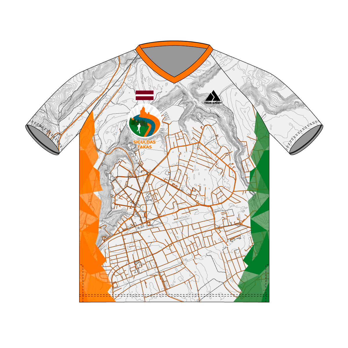 Siguldas Takas | TS701K | Classic mesh orienteering shirt KIDS | WHITE