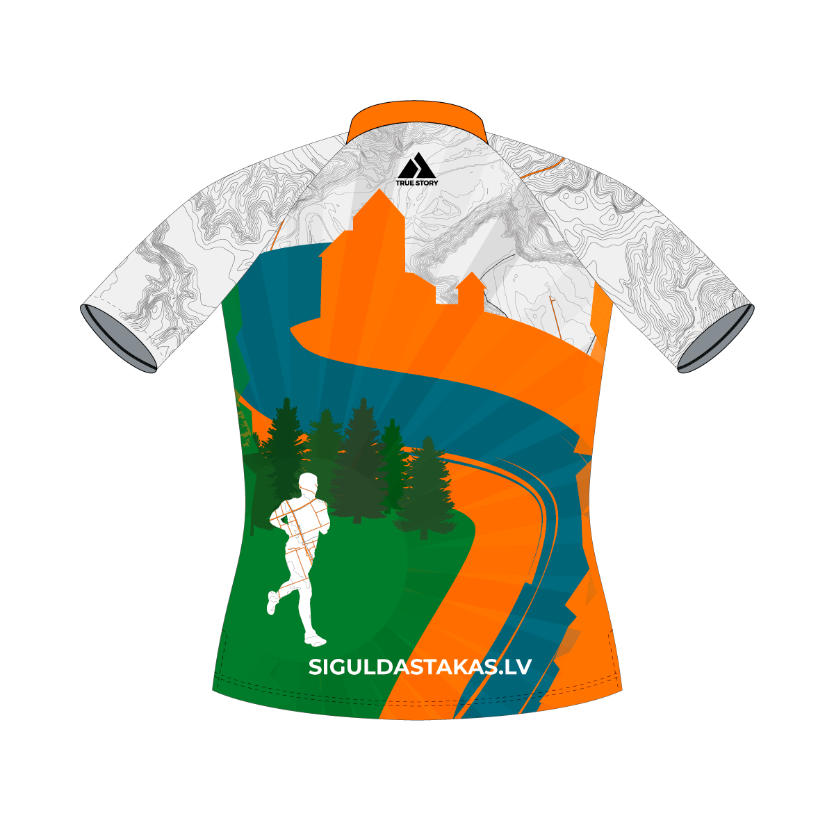 Siguldas Takas | TS702W | Elite orienteering shirt WOMEN | WHITE