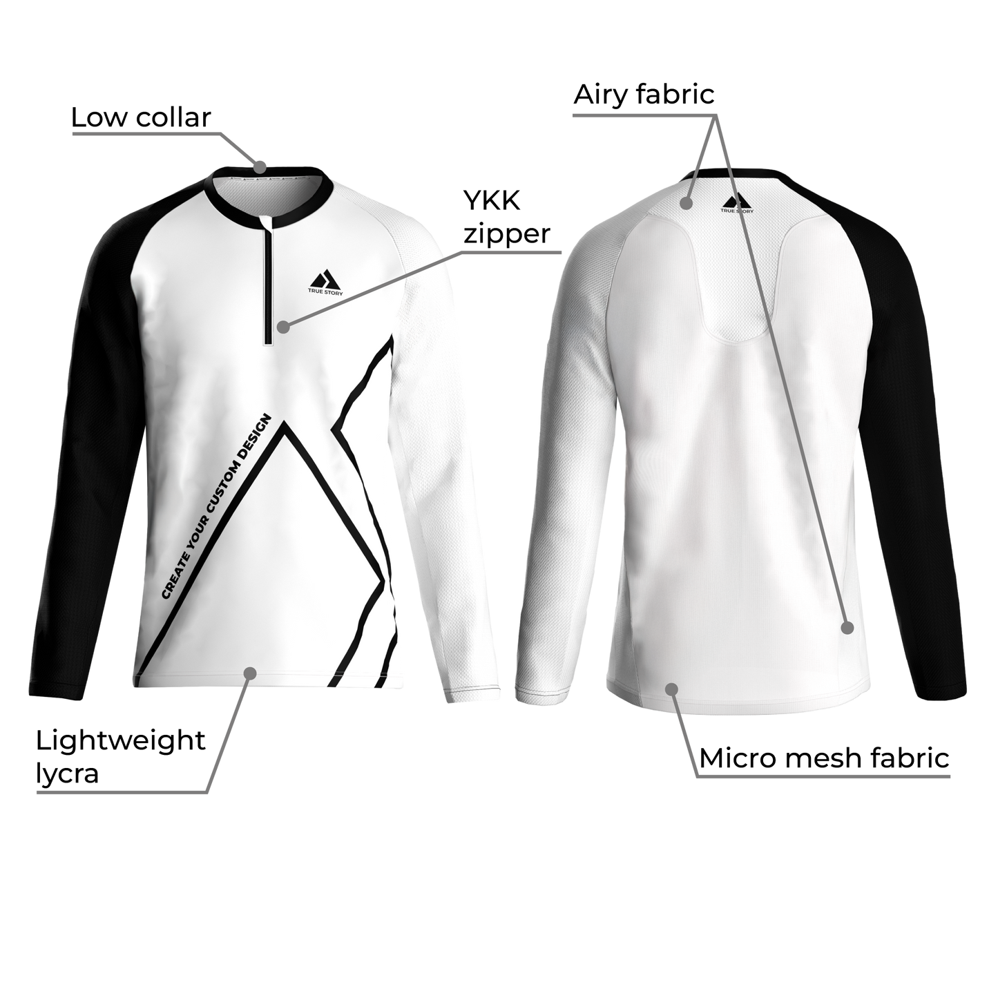 TRUE STORY Elite trail running shirt long sleeve