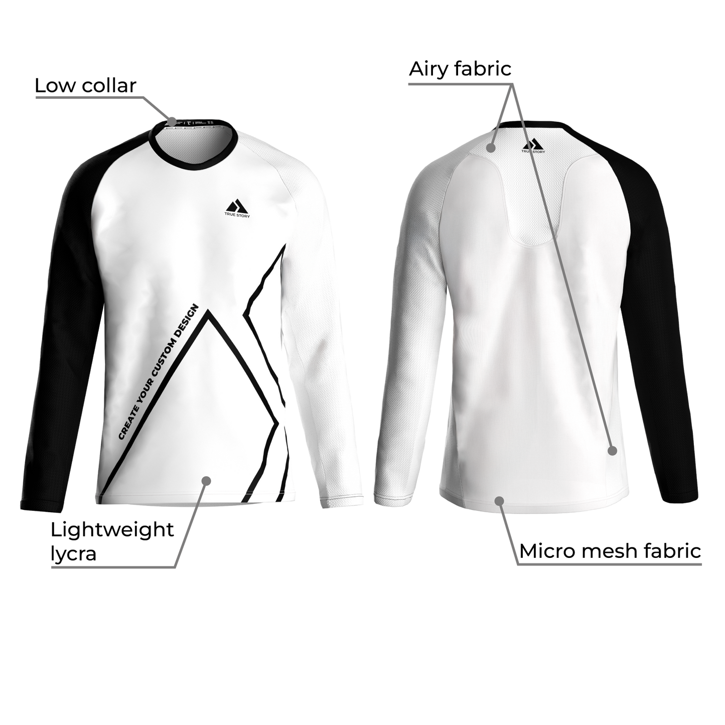 TRUE STORY Elite running shirt long sleeve