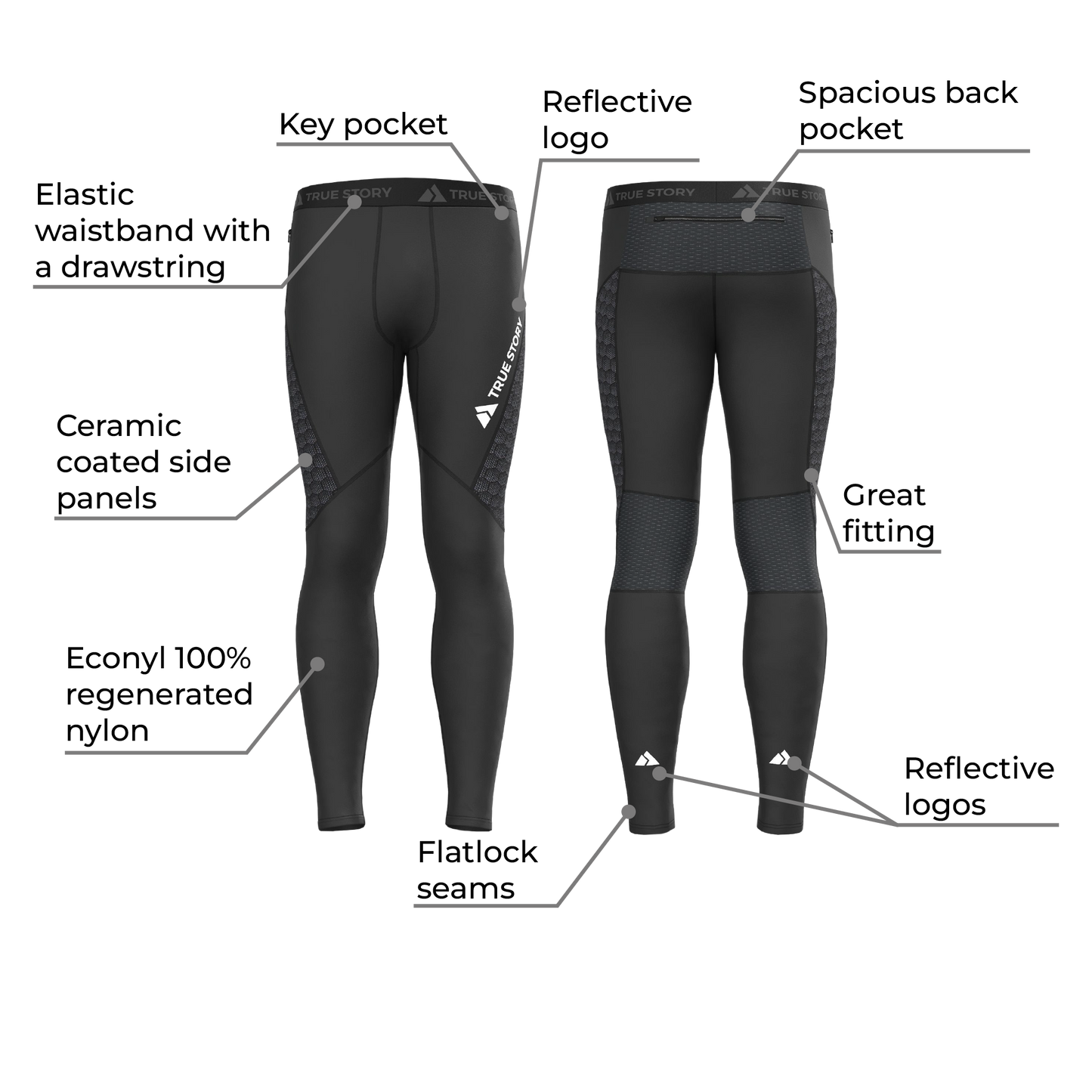 TRUE STORY PRO running tights