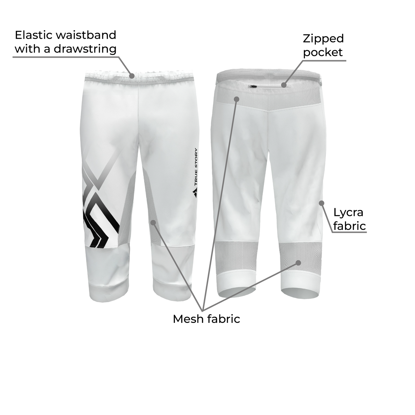 TRUE STORY PRO orienteering pants 3/4