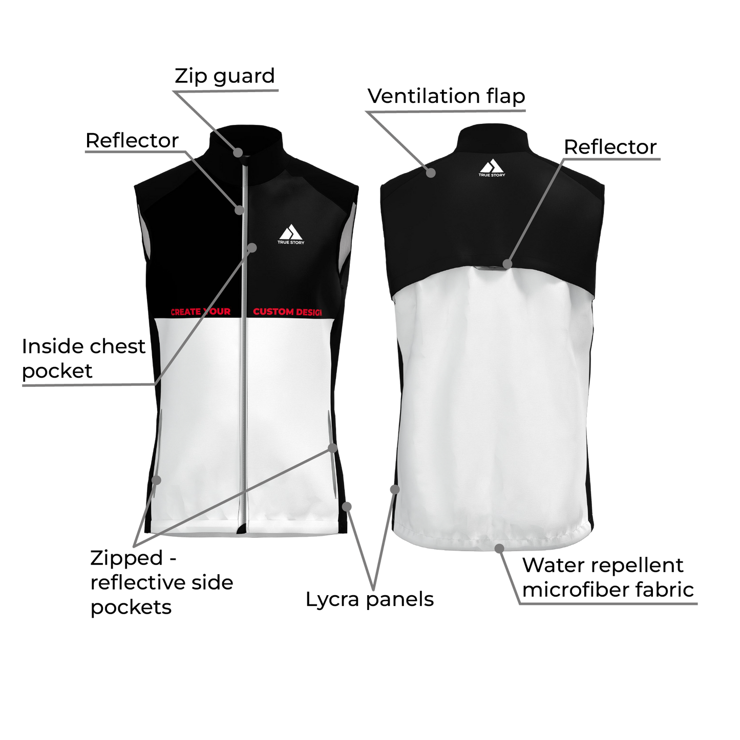 TRUE STORY Shield Warm-up vest