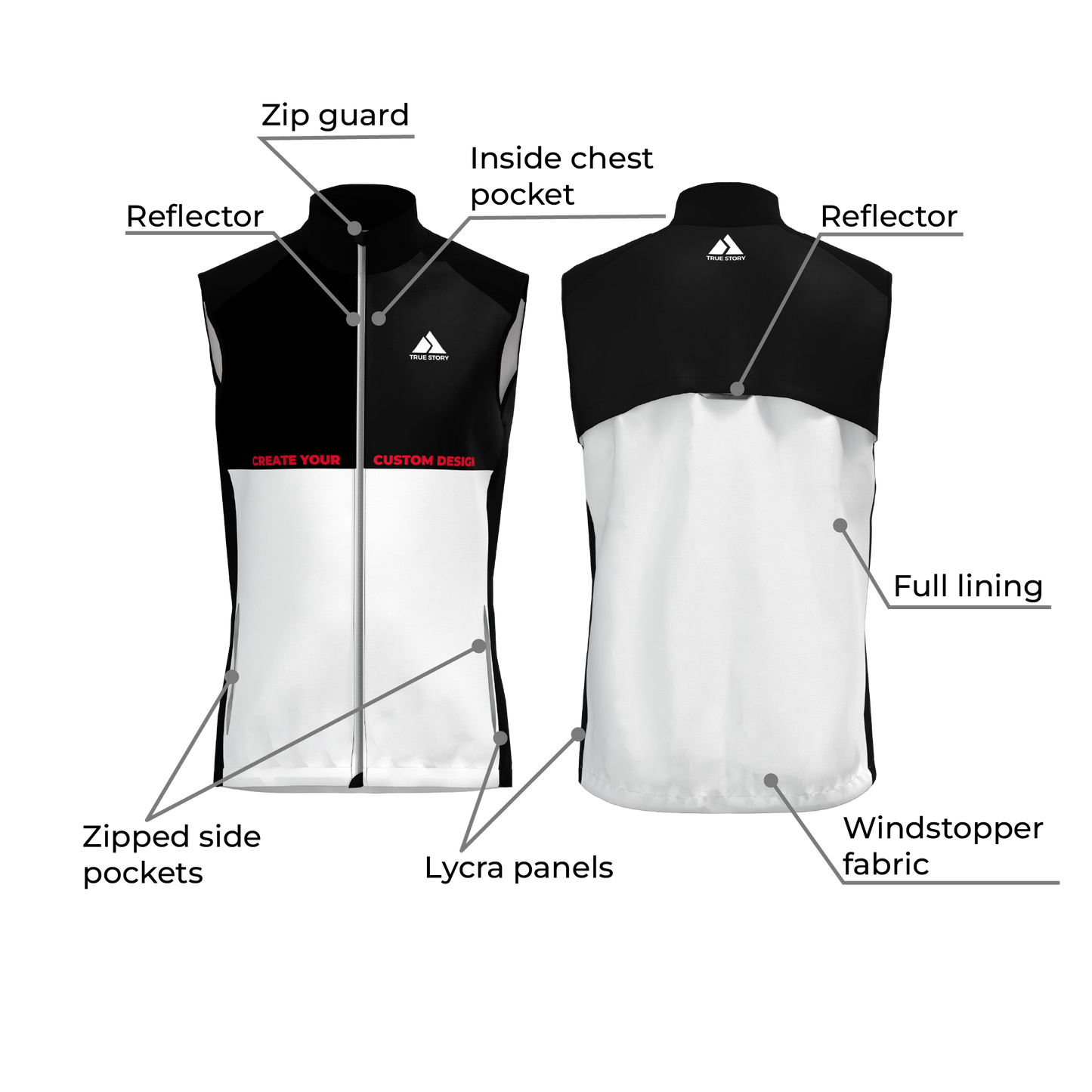 TRUE STORY Windshield training vest