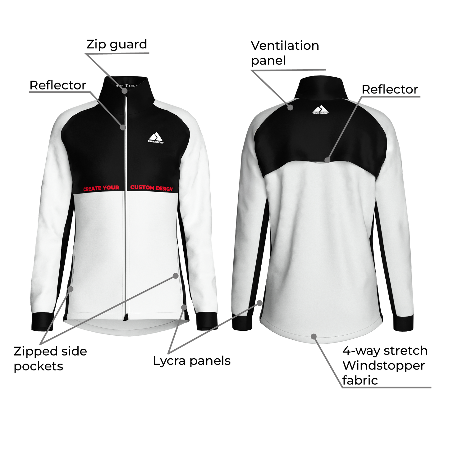 TRUE STORY Windshield XC skiing jacket