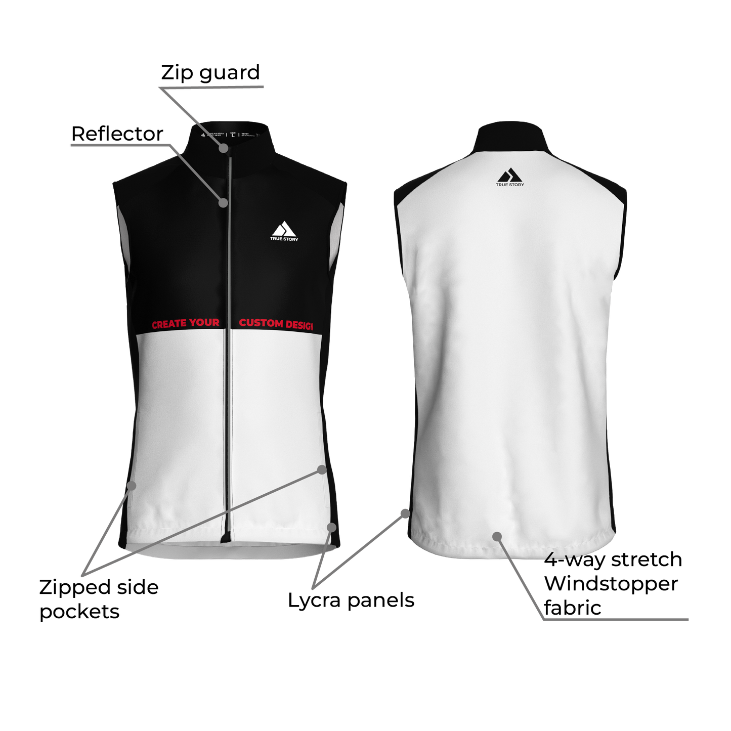 TRUE STORY WindShield XC skiing vest