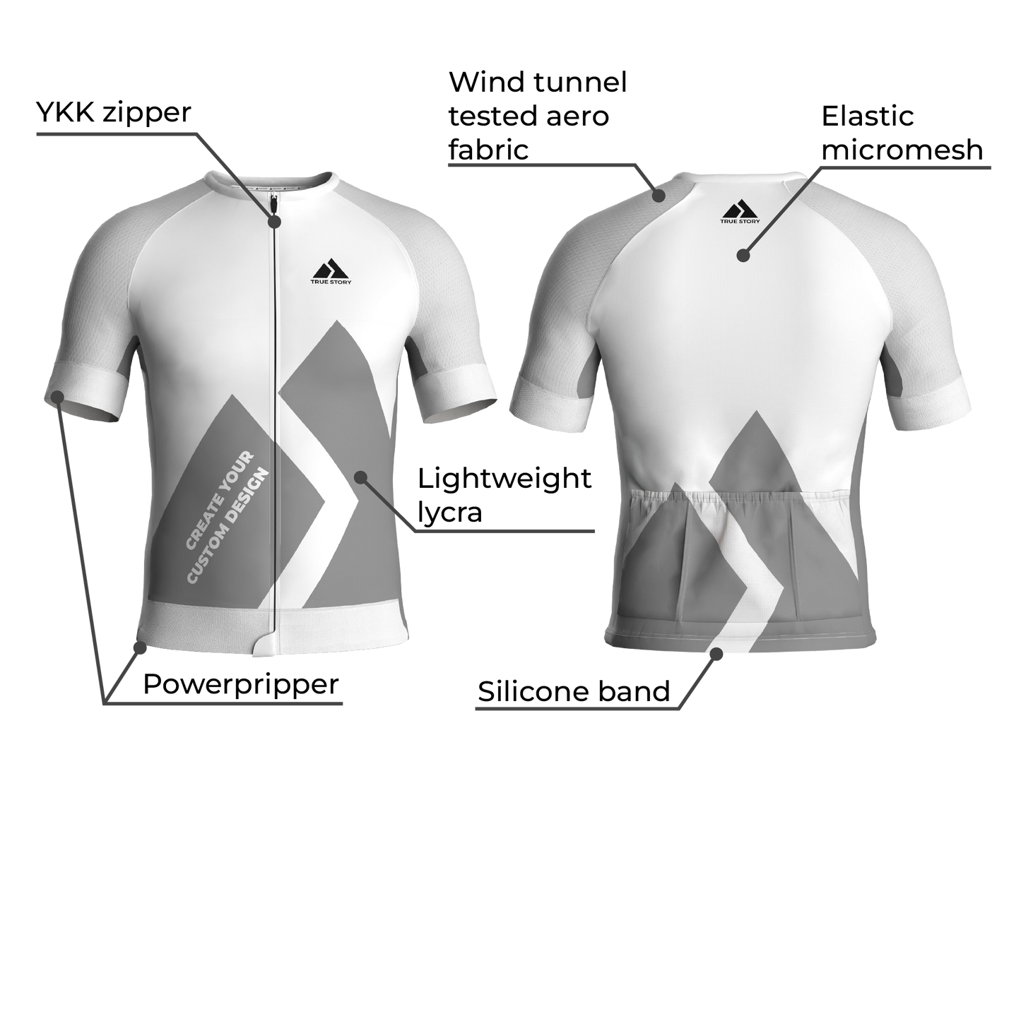 TRUE STORY Elite cycling jersey Contender