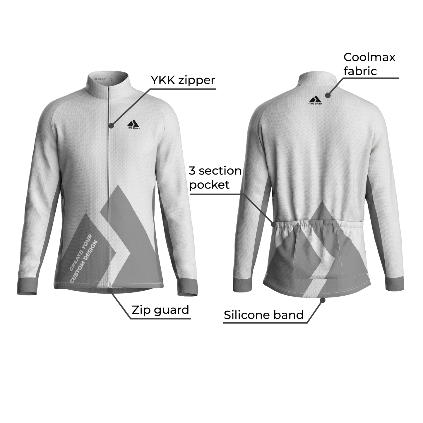 TRUE STORY Classic Autumn cycling jacket