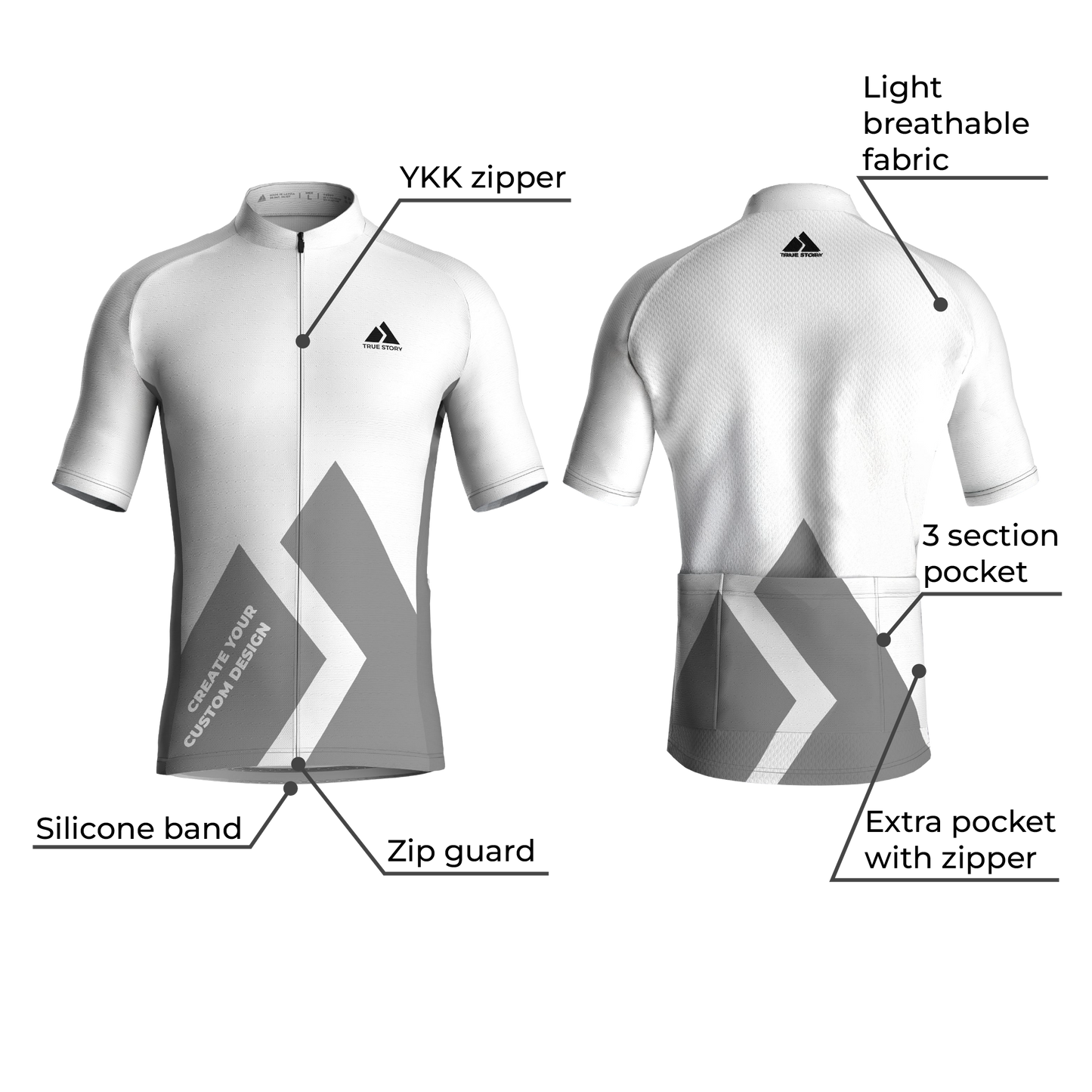 TRUE STORY Classic cycling jersey Challenger