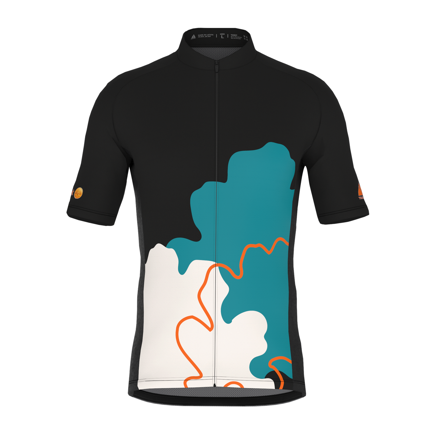 SWEDBANK | TS907 | Klasisks Velo krekls Challenger VĪRIEŠU | MELNS