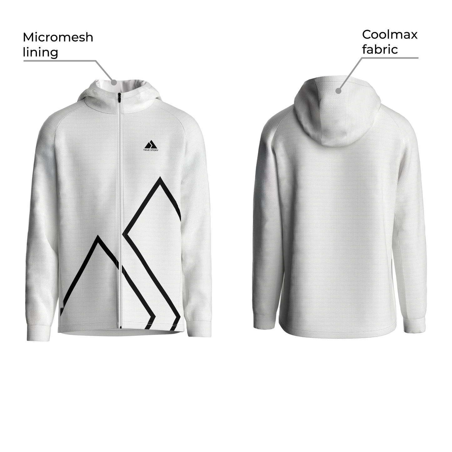 TRUE STORY Leisure hoodie