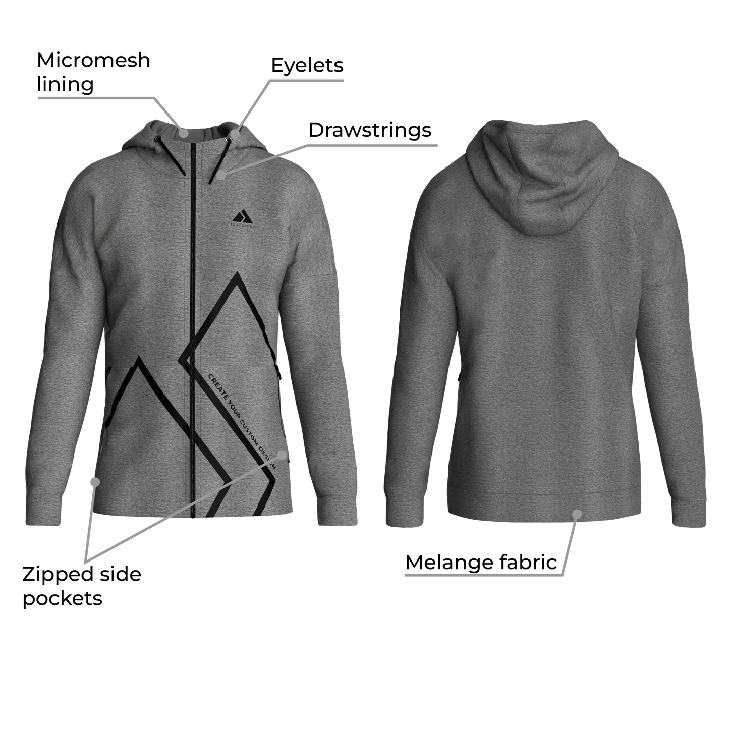 TRUE STORY Premium hoodie