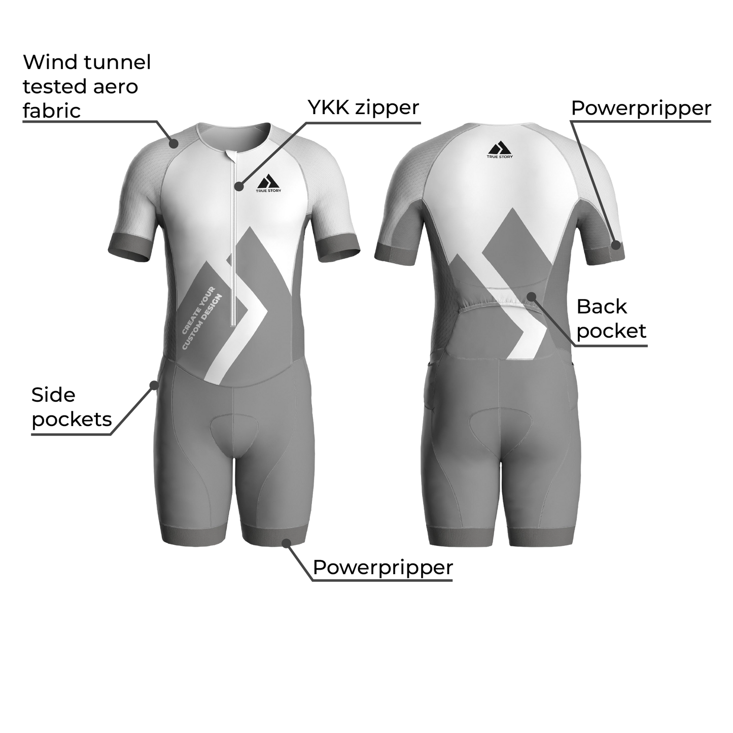 TRUE STORY Elite triathlon suit for middle distance