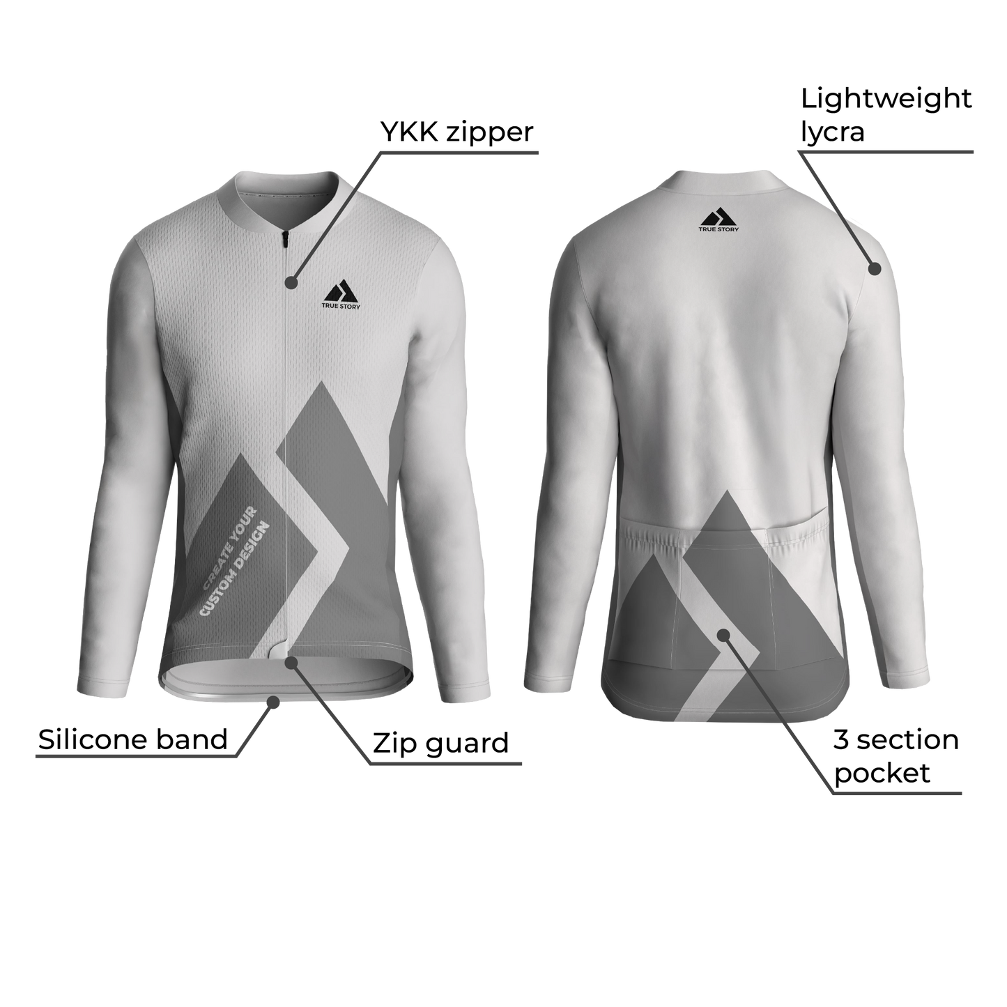 TRUE STORY Cycling jersey Endurance long sleeve