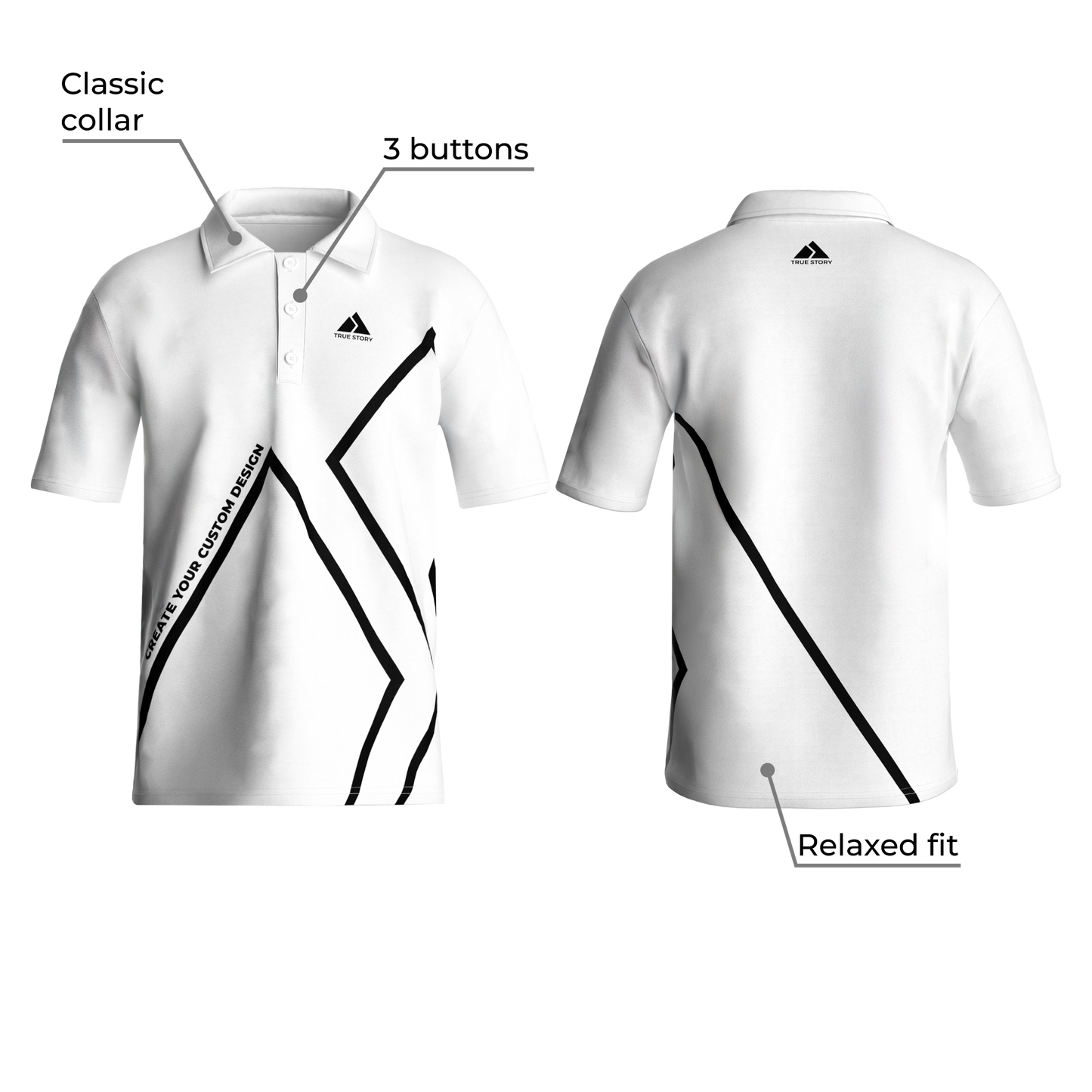 TRUE STORY Polo shirt