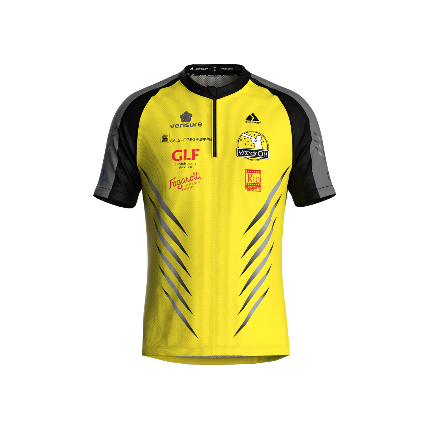 YSTADS | TS702K | Elite orienteering shirt KIDS | YELLOW