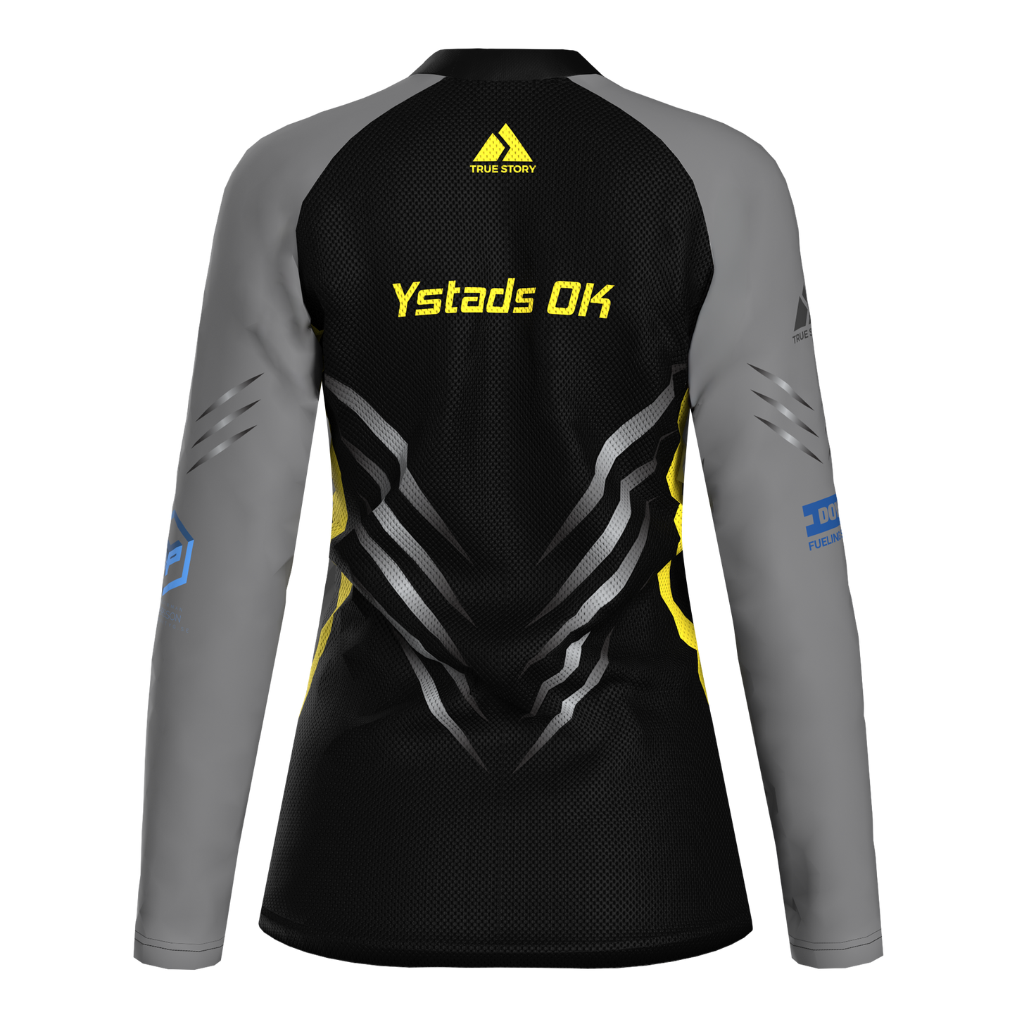 Ystads | TS702W/LS | Elite orienteering shirt WOMEN (long sleeve) | BLACK