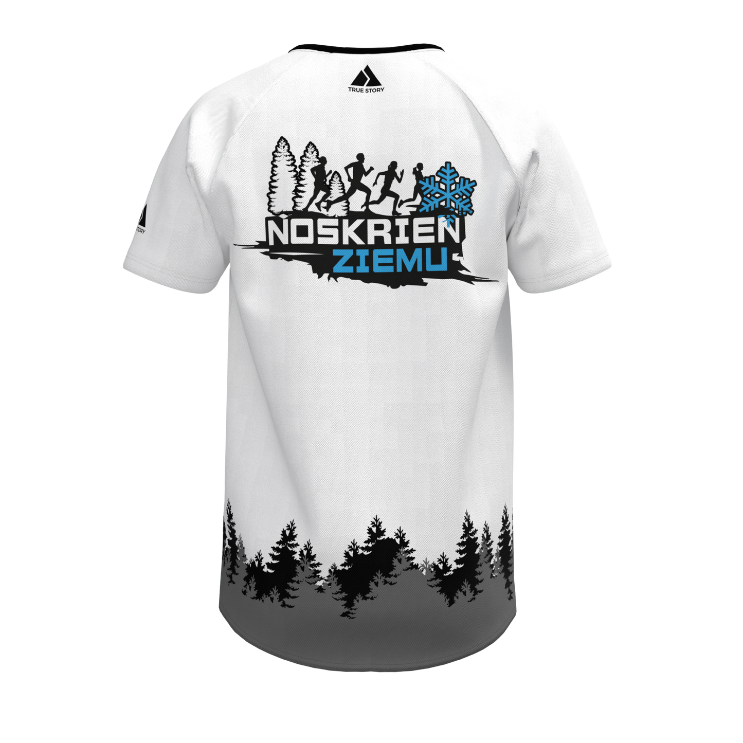 NOSKRIEN ZIEMU | TS761 | Klasiskais skriešanas krekls | BALTS