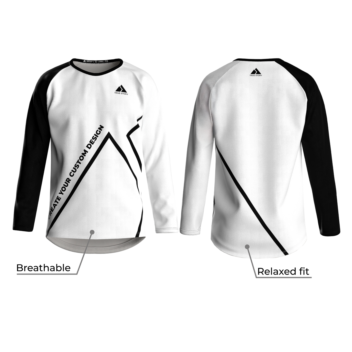 TRUE STORY Classic free time T-shirt long sleeve