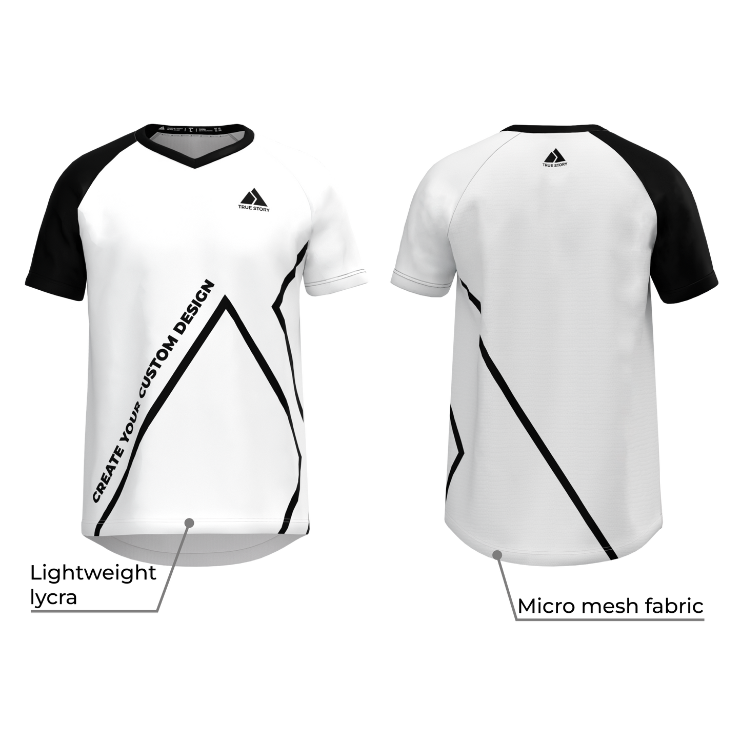 TRUE STORY Classic running shirt, V-neck