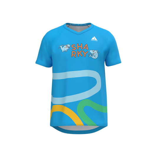 SHARKY | TS762K | Klasiskais skriešanas krekls V-neck BĒRNU