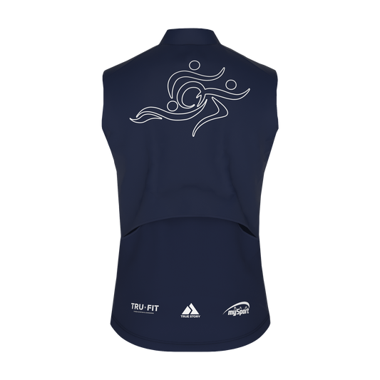Triatlona akadēmija | TS904 | Vēju aizturoša veste | ZILA