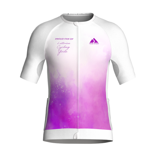 LCG | TS908 | Premium velo krekls ar īsām rokām VĪRIEŠU / FANU DIZAINS - BALTS