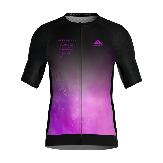 LCG | TS908 | Premium velo krekls ar īsām rokām VĪRIEŠU / FANU DIZAINS - MELNS